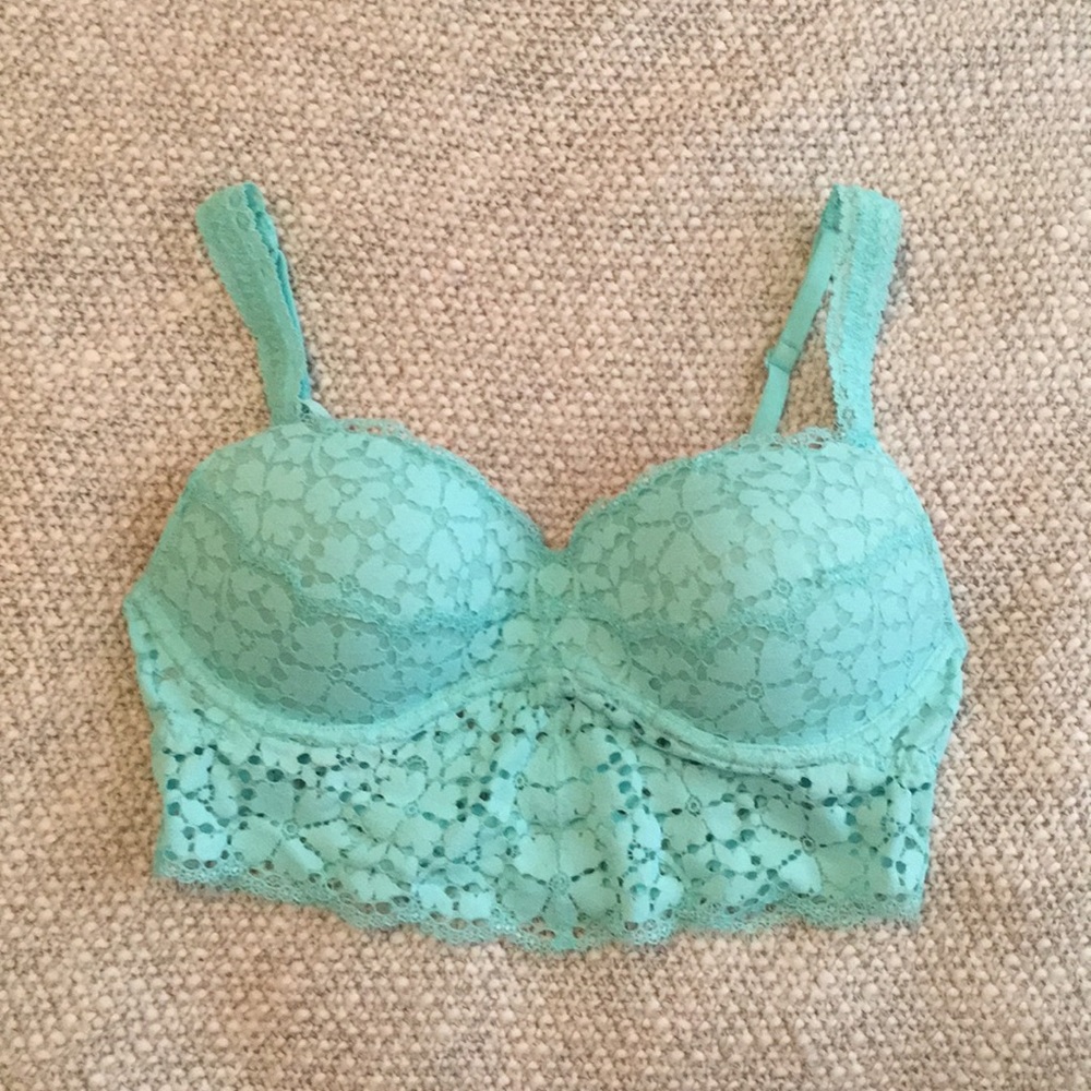PINK lace bralette